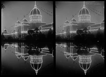 Federation Celebrations, Illuminated Exhibition Building